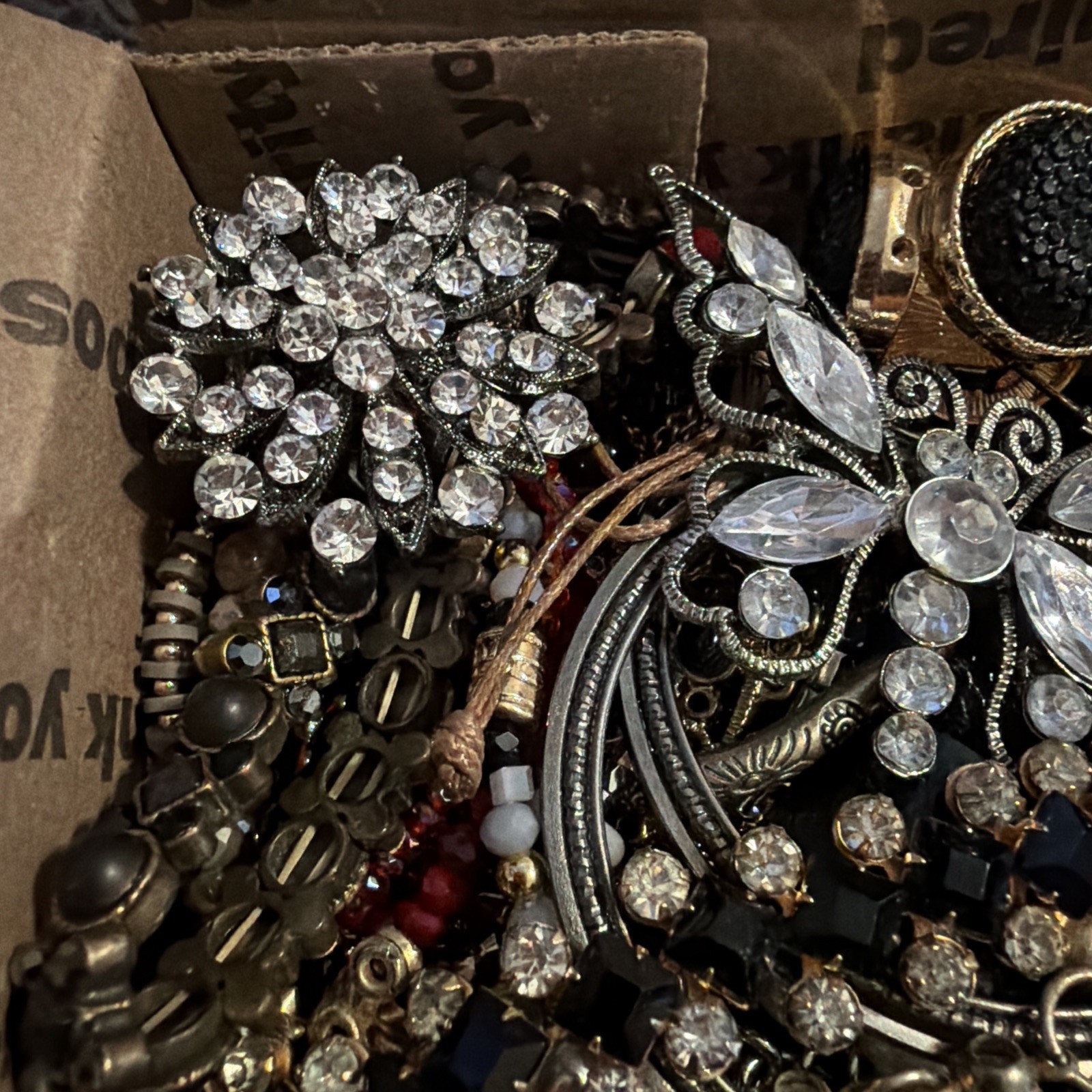 Vintage to Now Jewelry Lot, All Wearable Untested. No Broken. Box B1