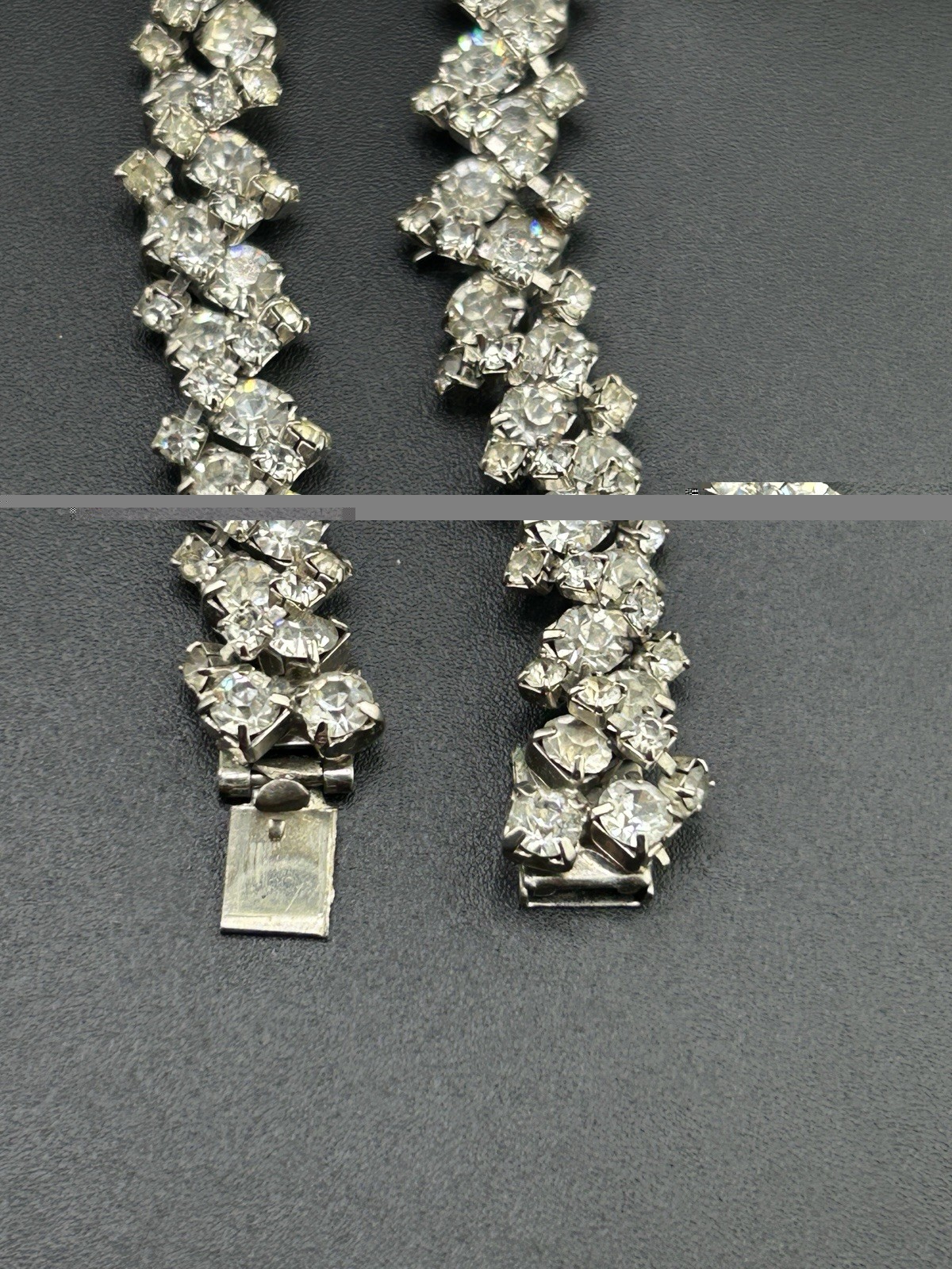 Kramer NY Rhinestones And Teardrop Center Necklace