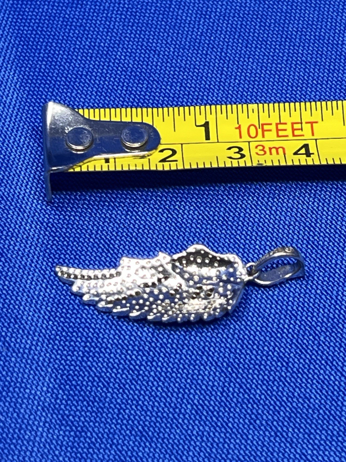 STERLING SILVER EA 925 BIRD ANGEL WING PENDANT 3.6 Grams VTG Estate US SELLER