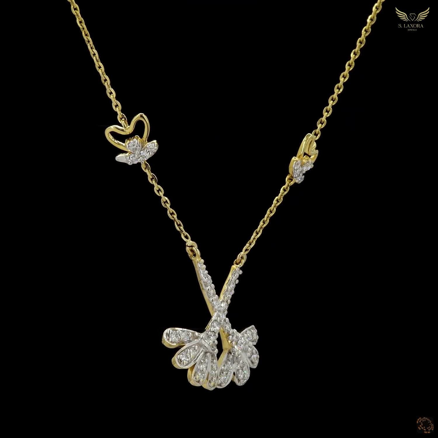 Lab Created Diamond 0.54ct Pendant Necklace Yellow Gold Plated Gift