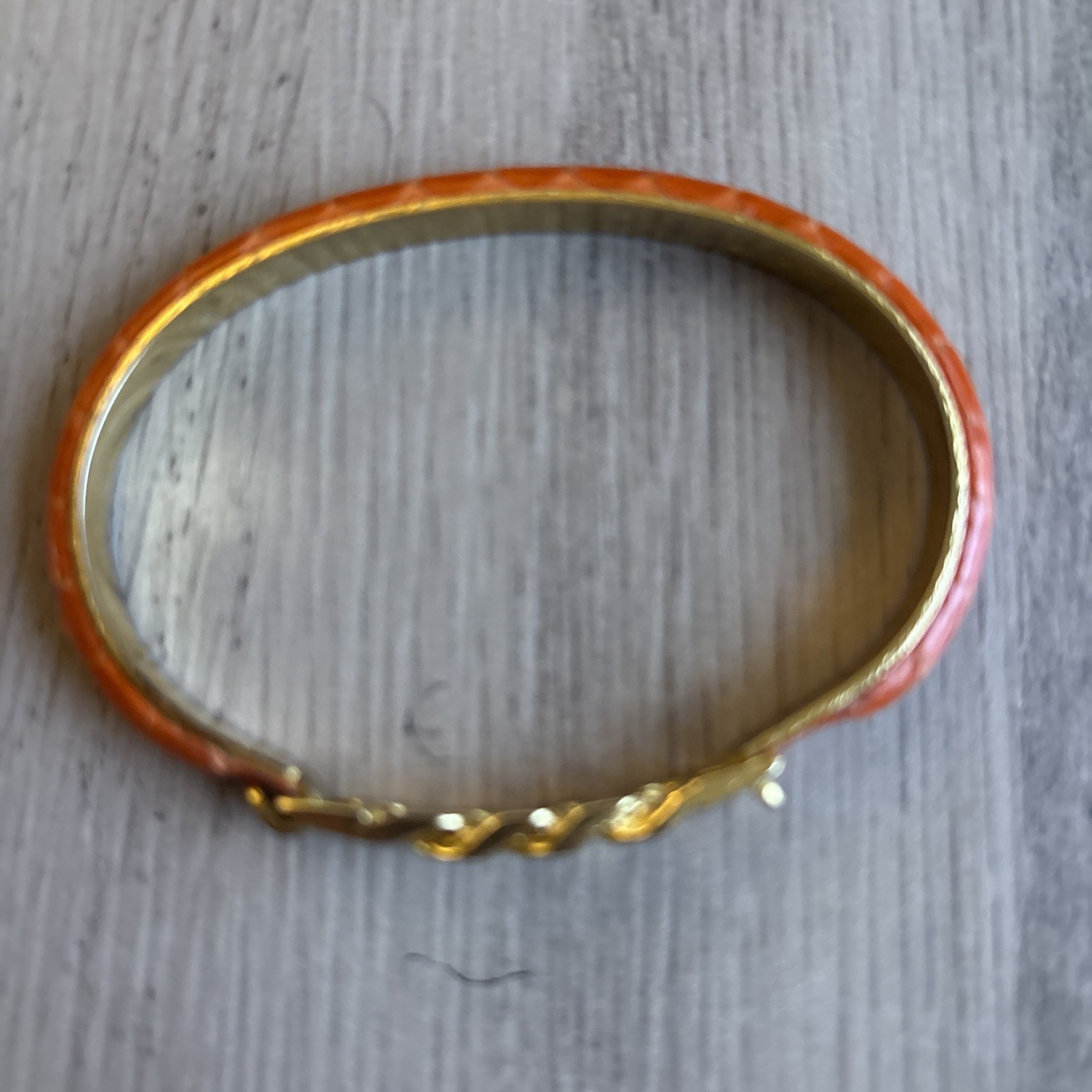Vintage SIGNED, FLORENCE ITALY 24KT PLATED BRACELET.