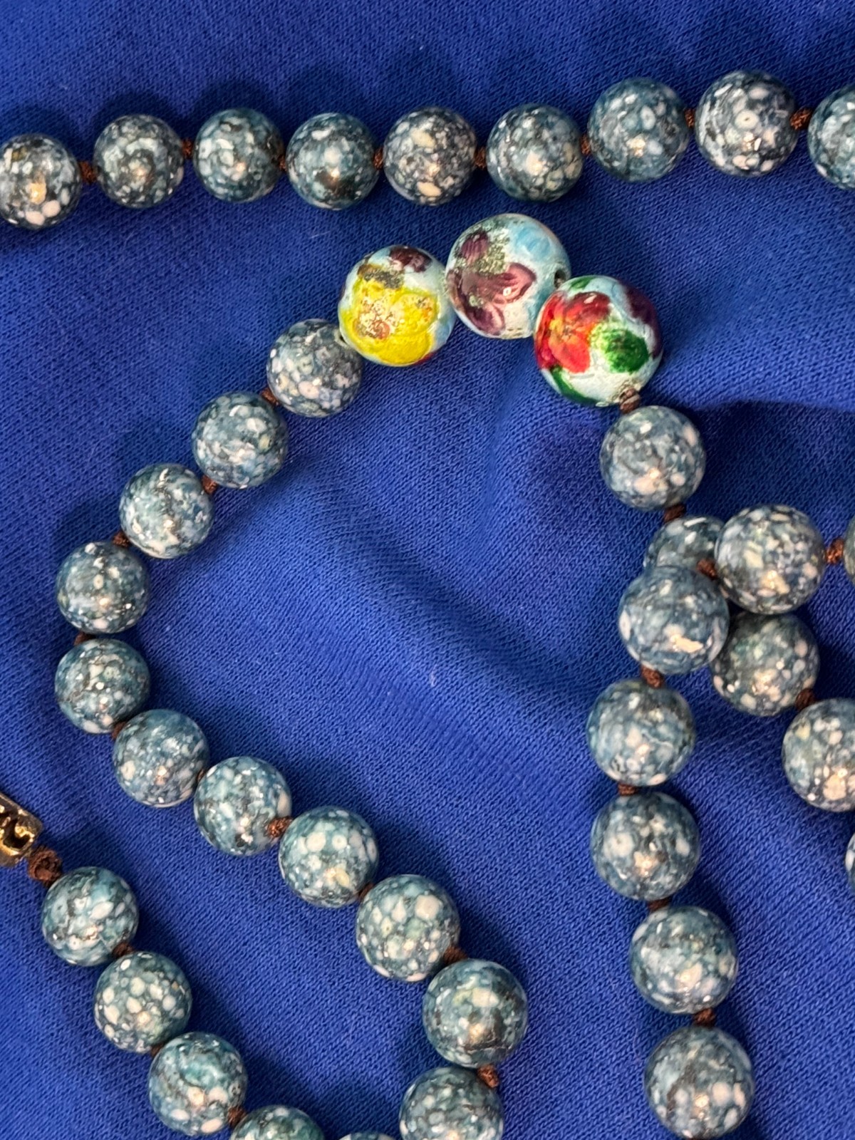 Vintage Chinese Turquoise Necklace. Rare, very unique. Family-owned piece-Taiwan