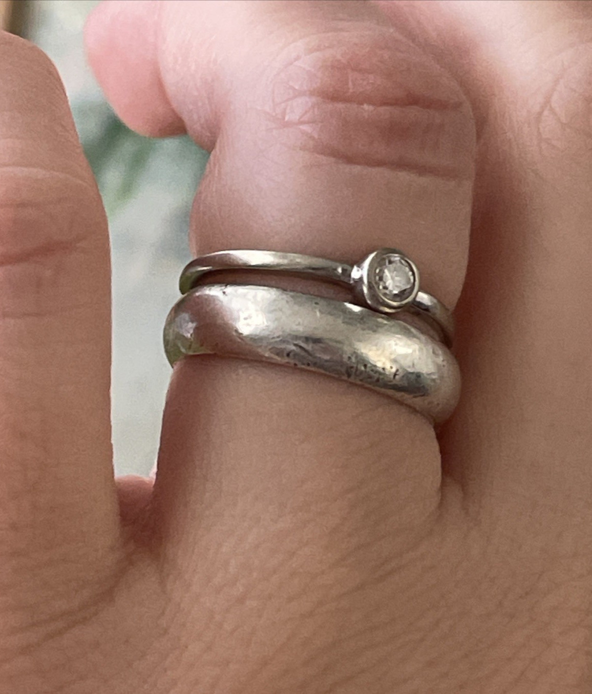 Simple Stackable Petite 14K Gold CID Clyde Duneier Ring Sz 6.5 and 1.38 g