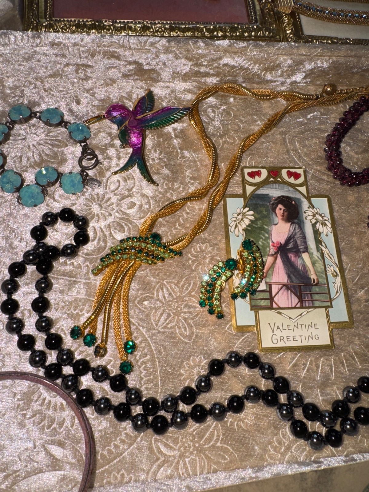 Julianas Art Deco Garnets Kramer Weiss Glowers Vtg SETS Rhinestone Jewelry Lot