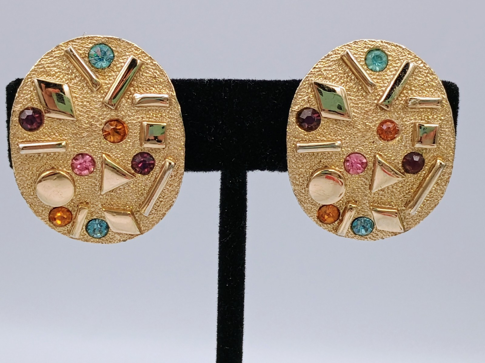 Vintage 1950s (1959) Signed Sarah Coventry SULTANA High Fashion Clip On Earrings