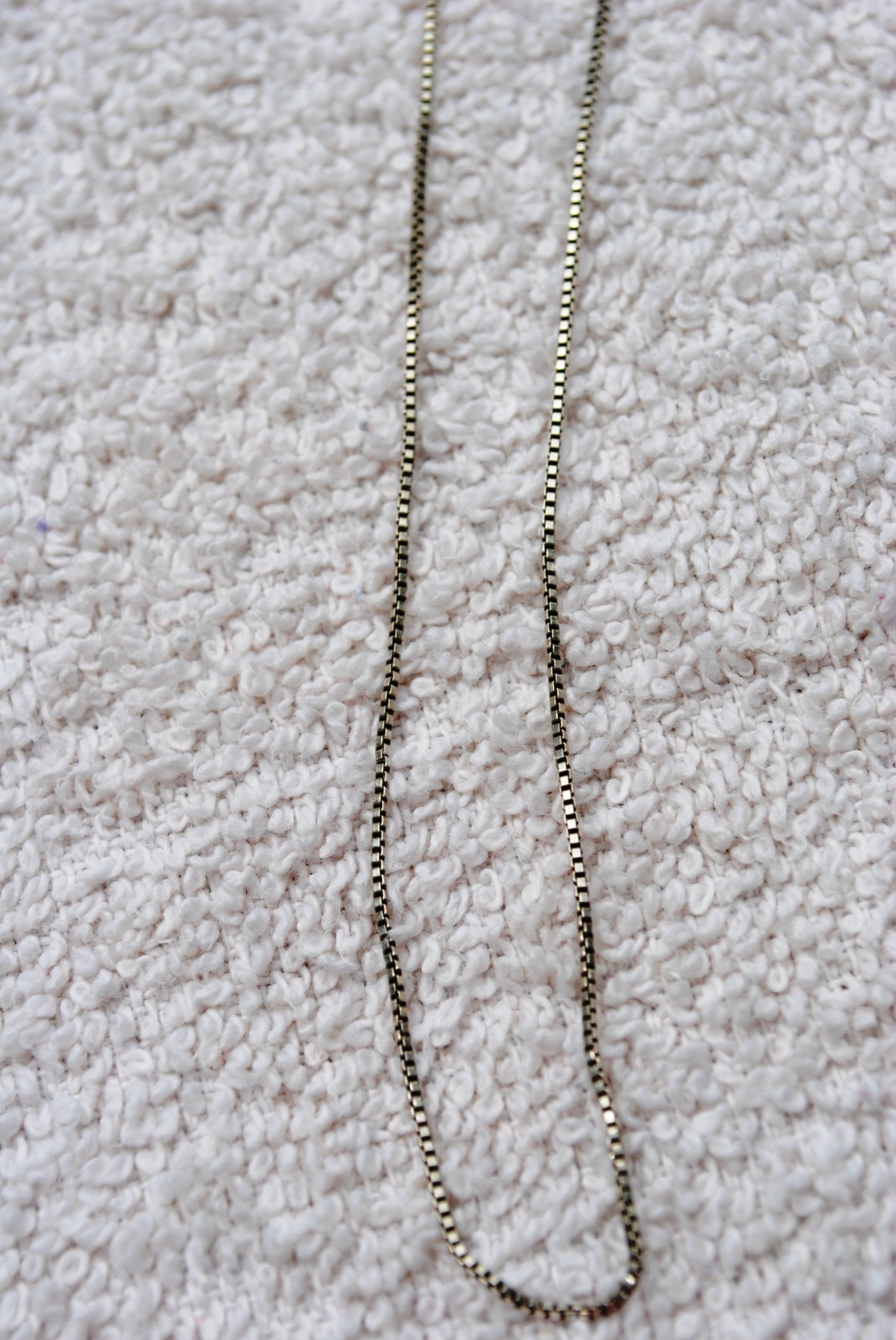 Vintage Box Chain Sterling Silver 925 necklace 18″ 2 grams AGI Italy