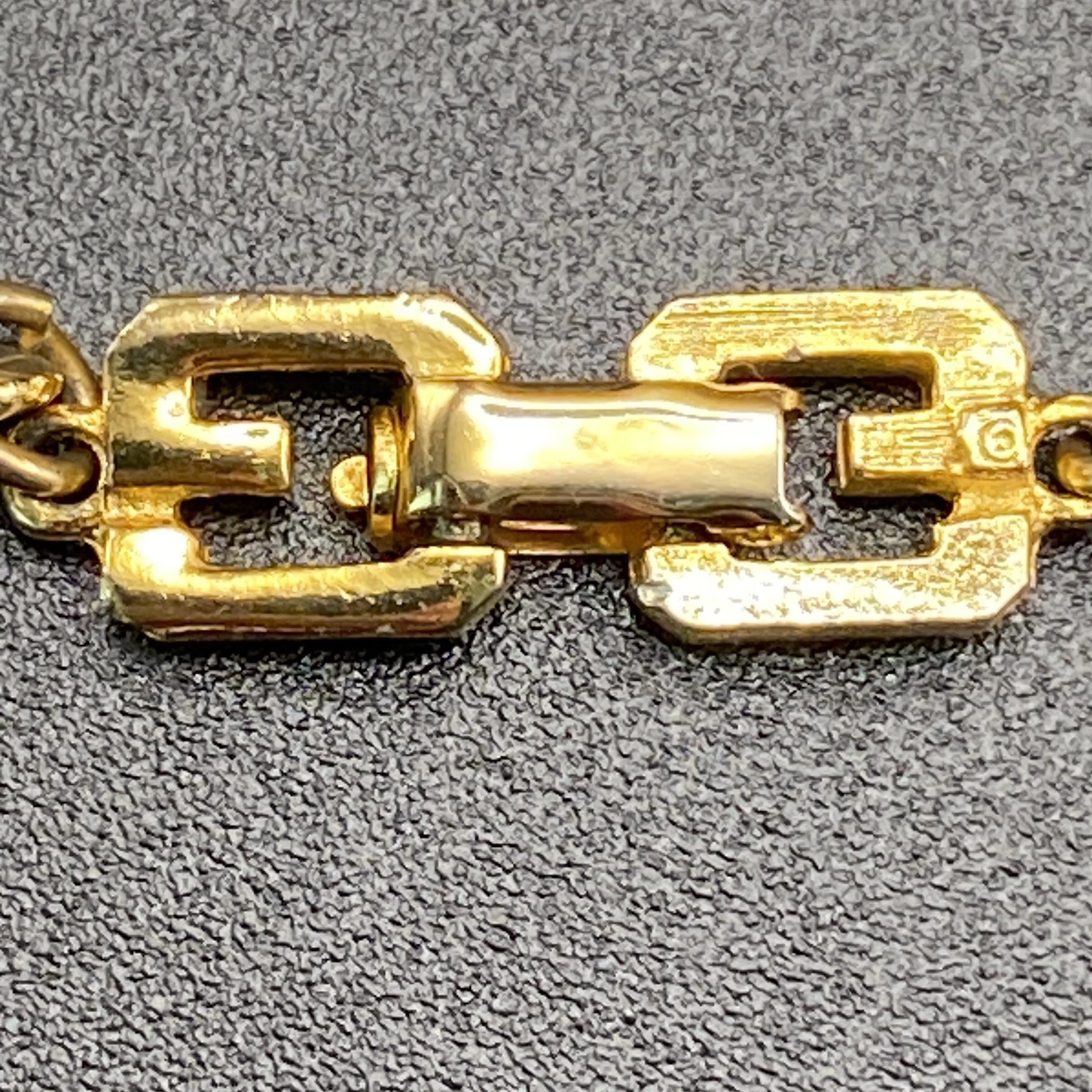 Vintage Givenchy Gold Chain Necklace 31” Multi Strand Statement Opera Logo Clasp