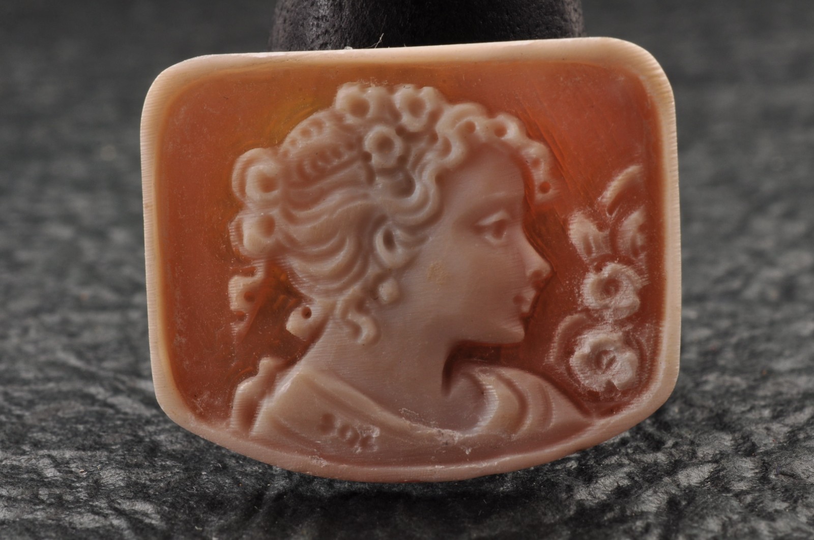 7items , vintage shell cameo White and brown color (Total 241.0ct) with case.