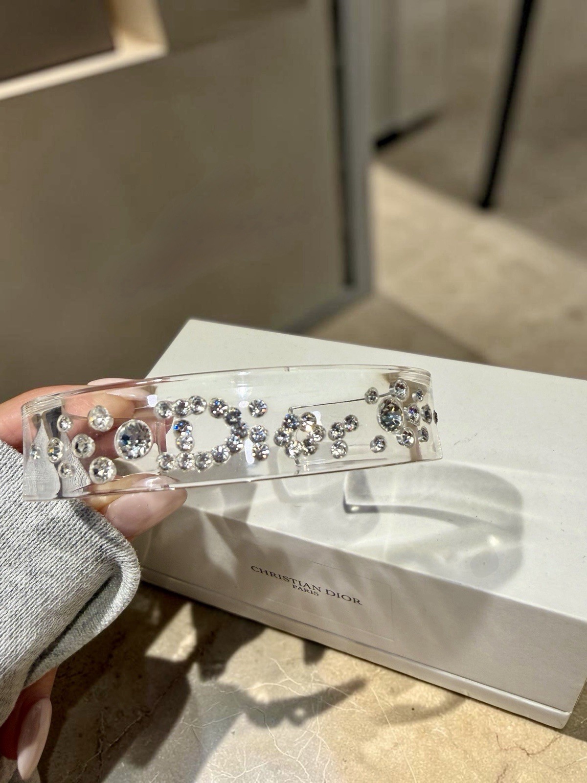Christian Dior Rhinestone Bangle
