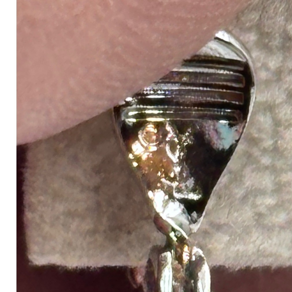 VINTAGE Yves Saint Laurent YSL Vintage Blue Clear Crystal Drop Clip On Earrings