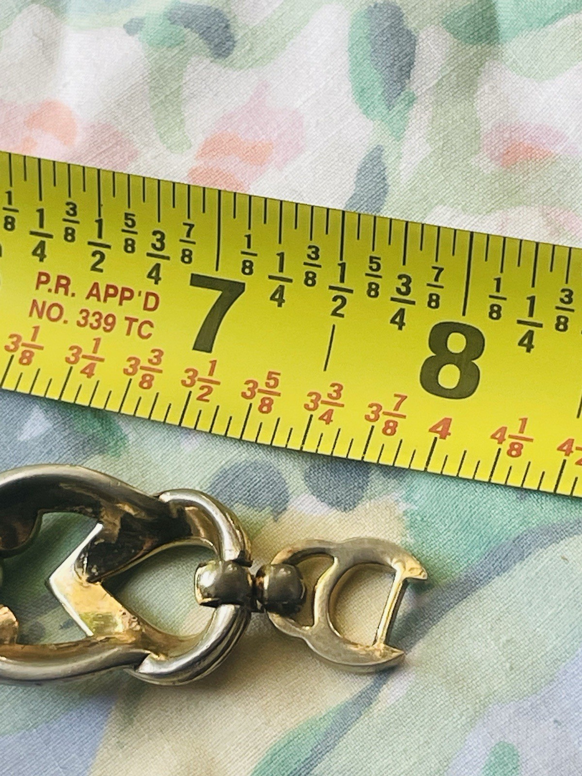 Signed Vintage Sperry Chunky Link Bracelet Golden Glam 1970’s 1980’s Retro Heart