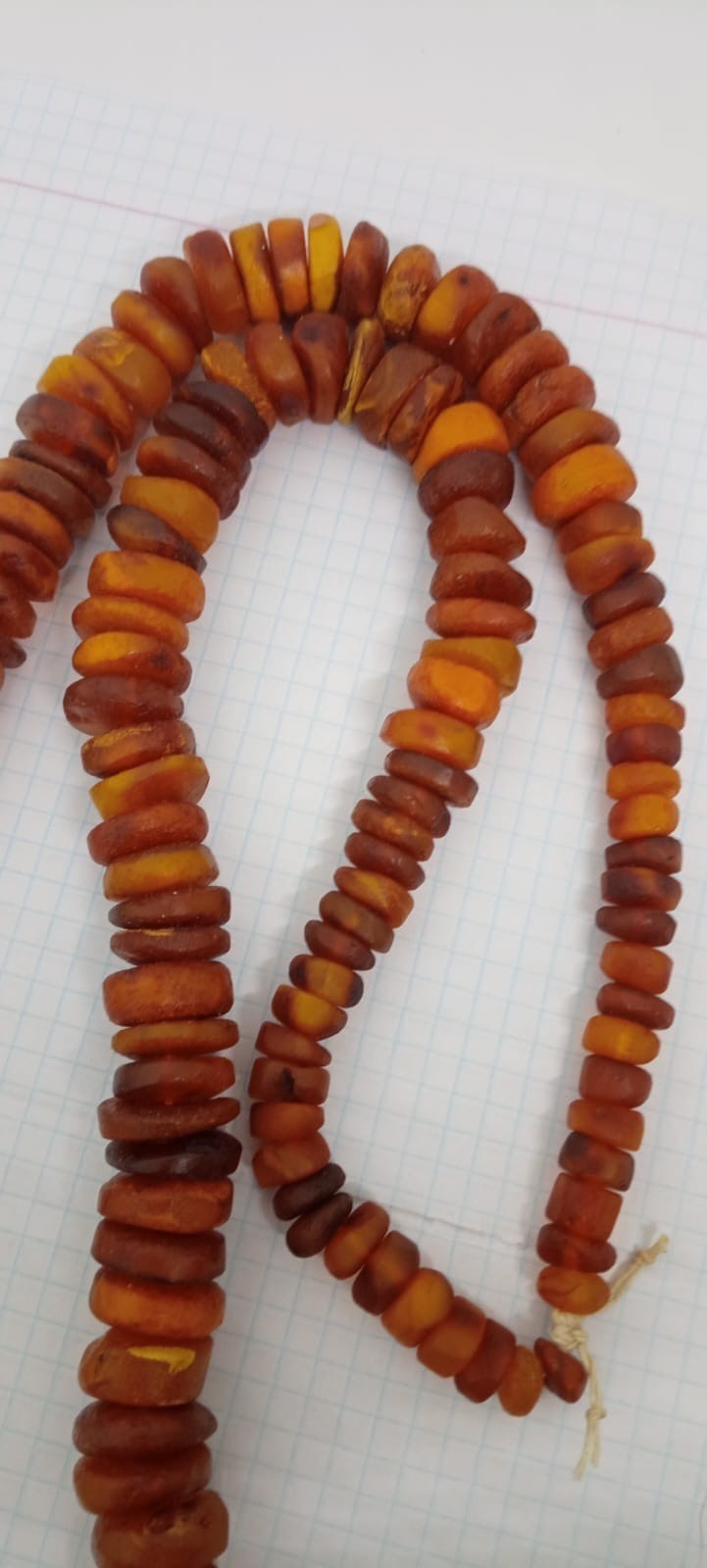 老琥珀 NATURAL BALTIC AMBER EGG BUTTERSCOTCH YOLK BIG OLD NECKLACE 182 GR