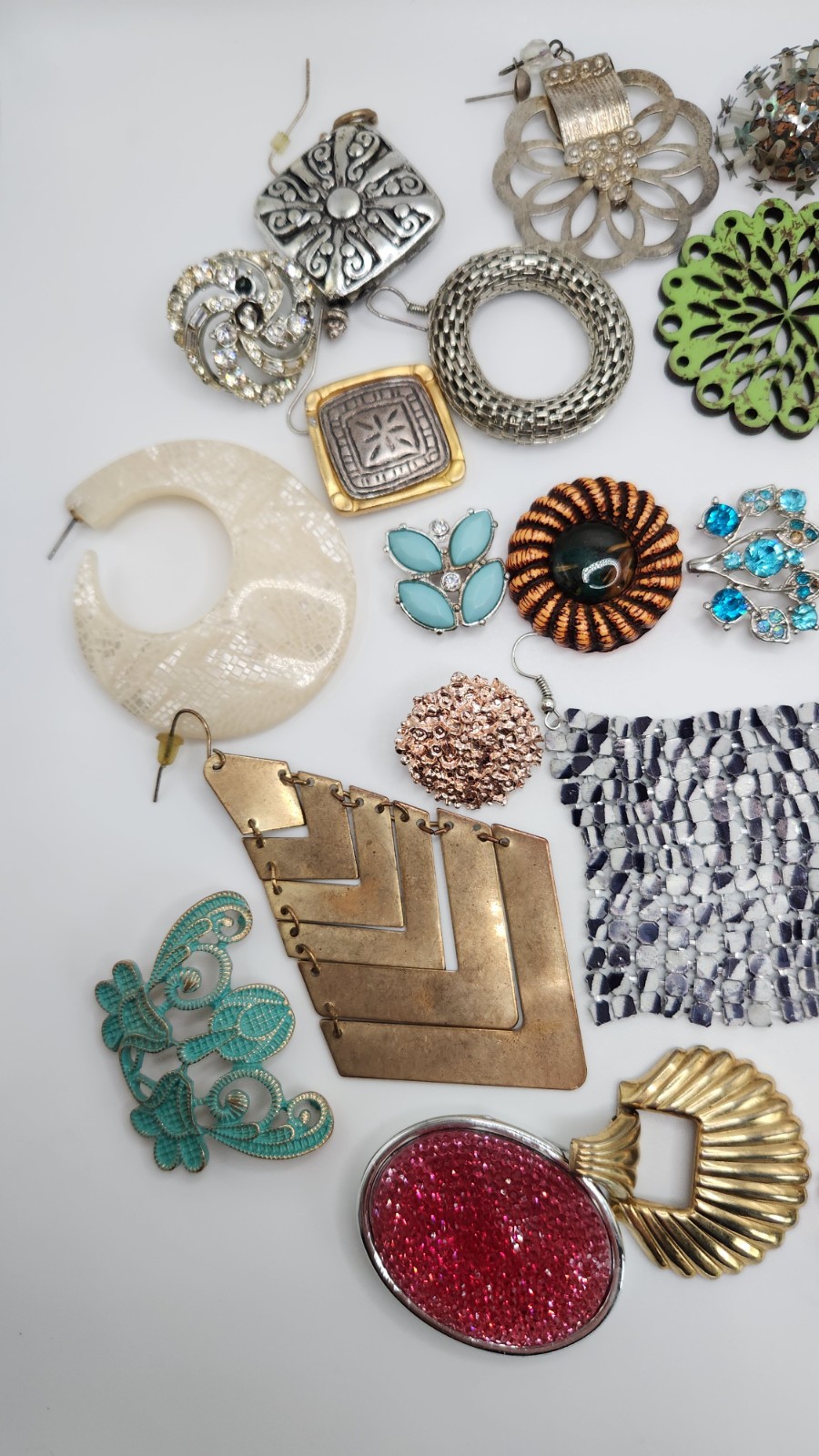 Craft Jewelry Pieces Junk Drawer 35 Different Pieces