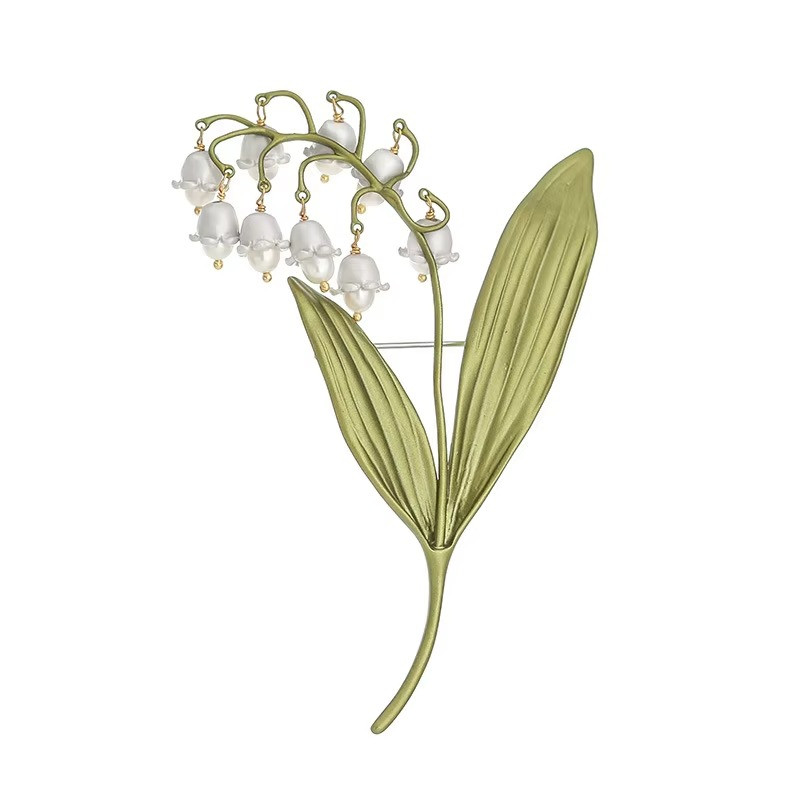 Lily Of The Valley Flower Corsage Brooch Pin Woman Accessories Brooches Jewelry