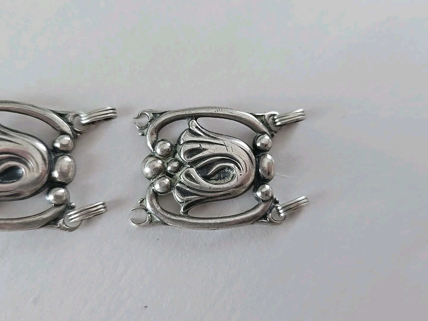 Circa 1940’s Danecraft Felch & Co. Sterling Tulip Bracelet Needs Repairs ~ Parts