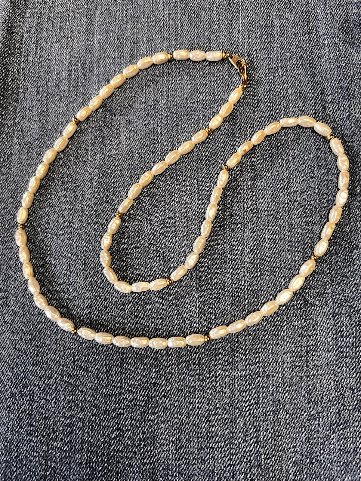 Vintage Authentic Pearl Necklace 24 Inch