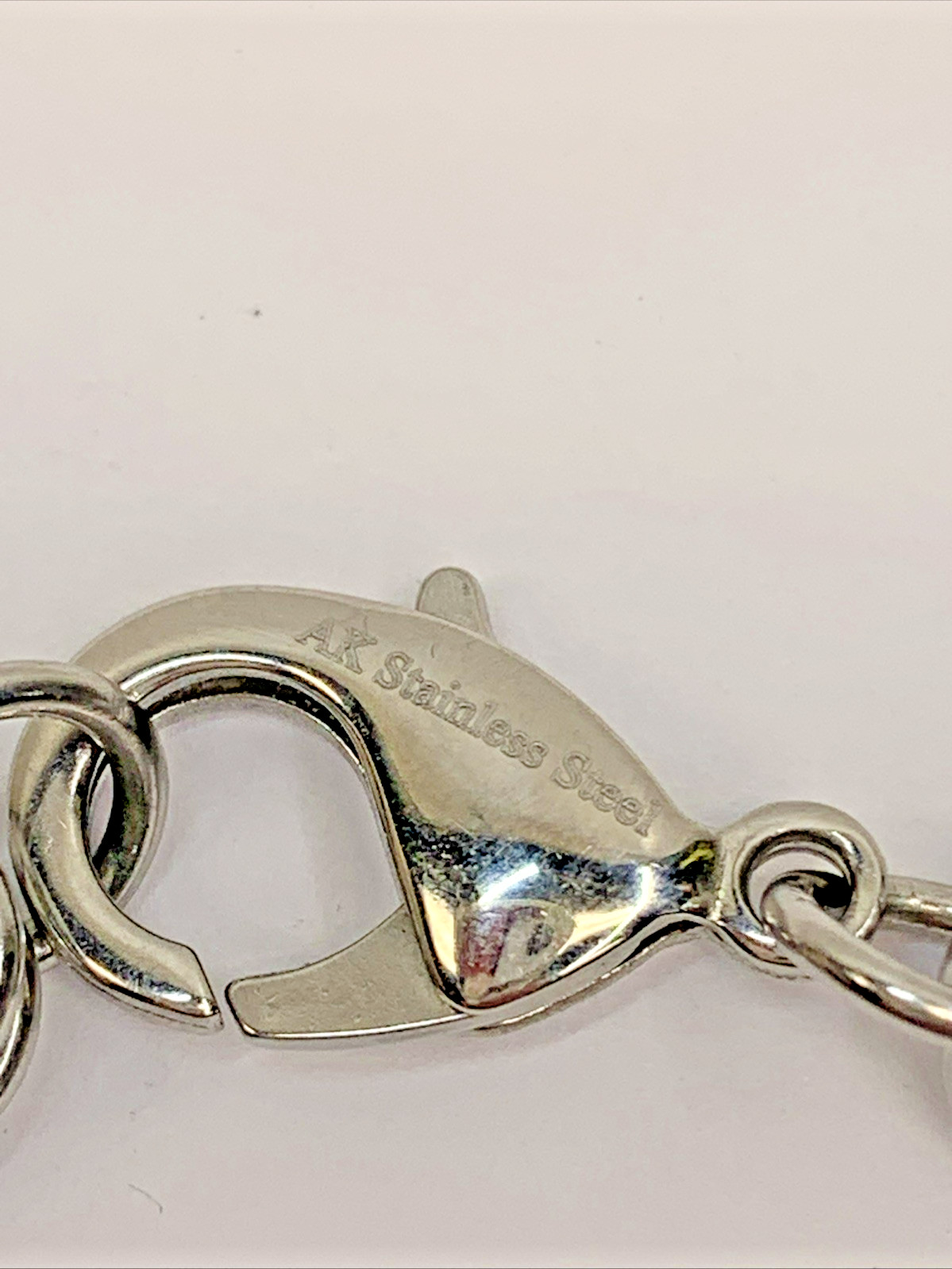 AK Turkey Stainless Steel Byzantine Chain Link Vintage Bracelet 8”