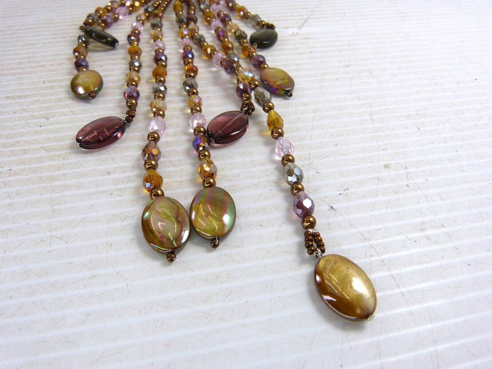 Vintage Joan Rivers Starlet Necklace Copper Bronze Color Statement Necklace