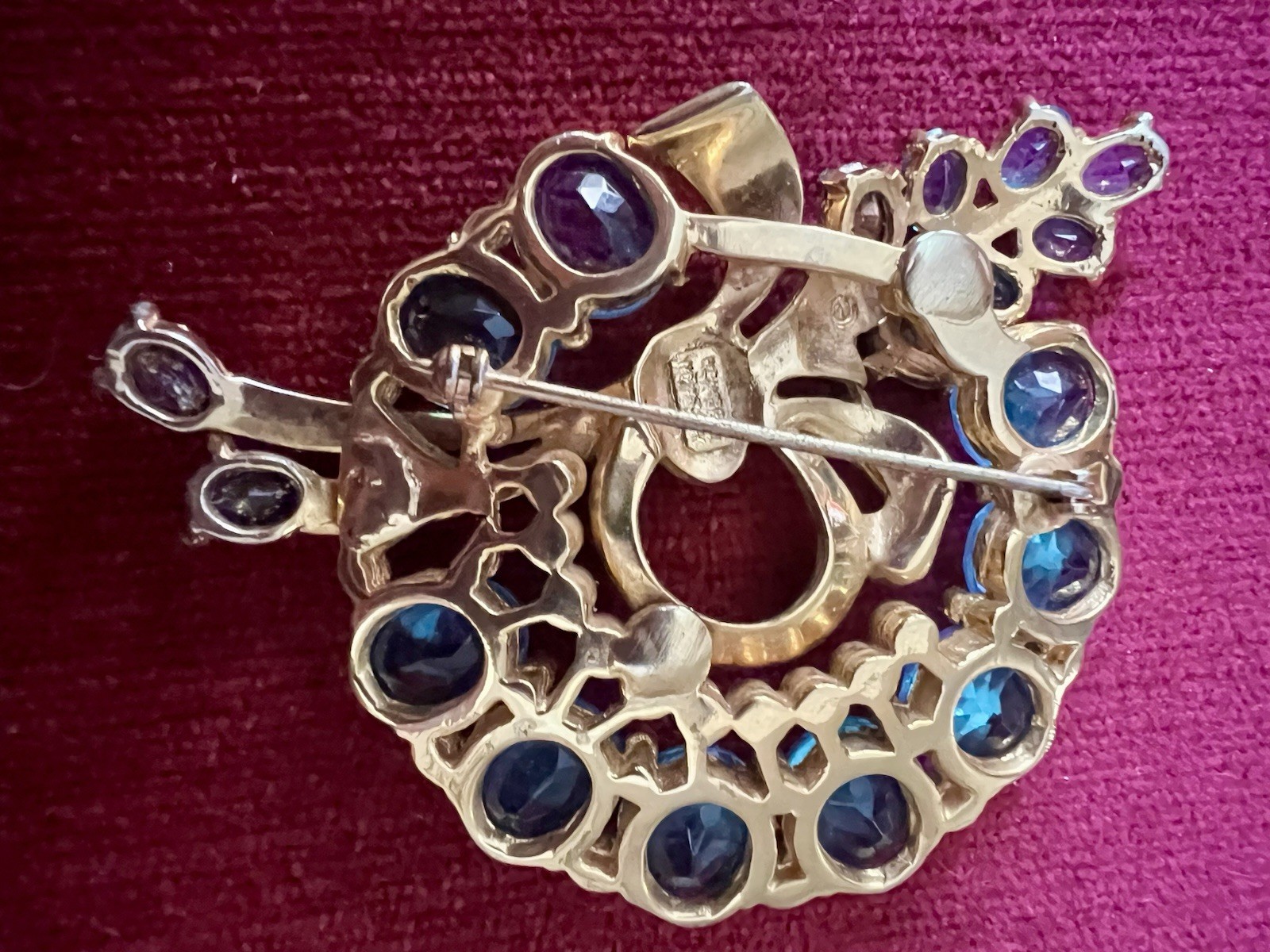STUNNING VINTAGE RETRO DECO STYLE SIGNED WEINBERG NEW YORK VINTAGE BROOCH