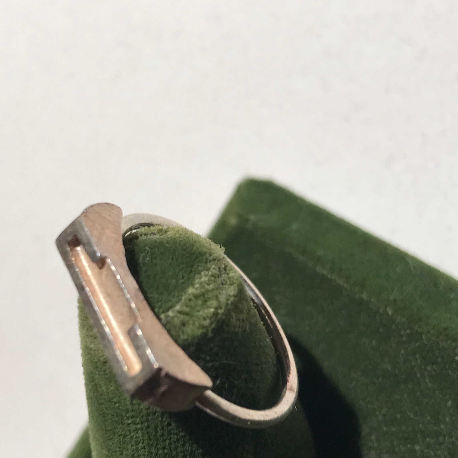 Vintage Sterling Silver Stamped Typebar Monogram “C” Ring Size 6 Adjustable