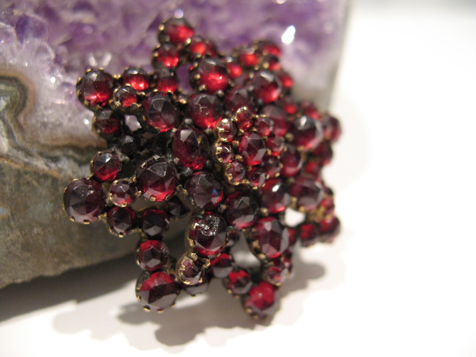 Victorian 1890’s Garnet Star Pin/Brooch