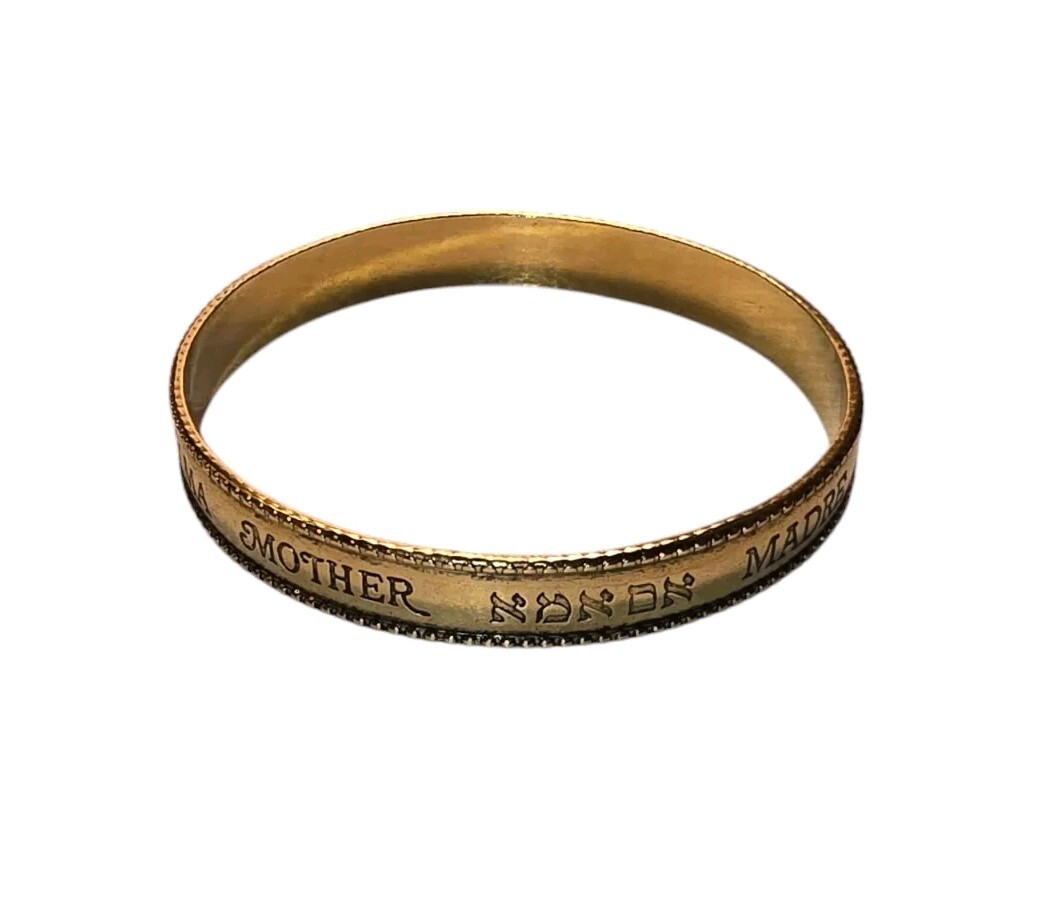 Vintage Mother In Languages From Around The World Bangle Bracelet