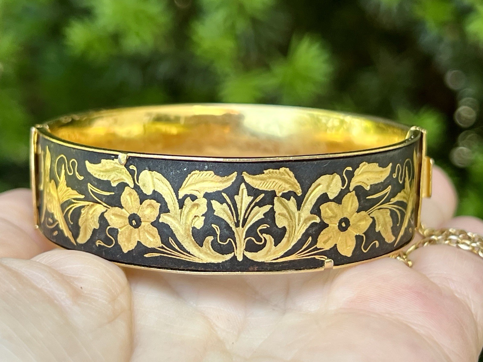 Vintage Gold Black Jewelry Lot —Damascene, Trifari, Sarah Coventry, Monet, More