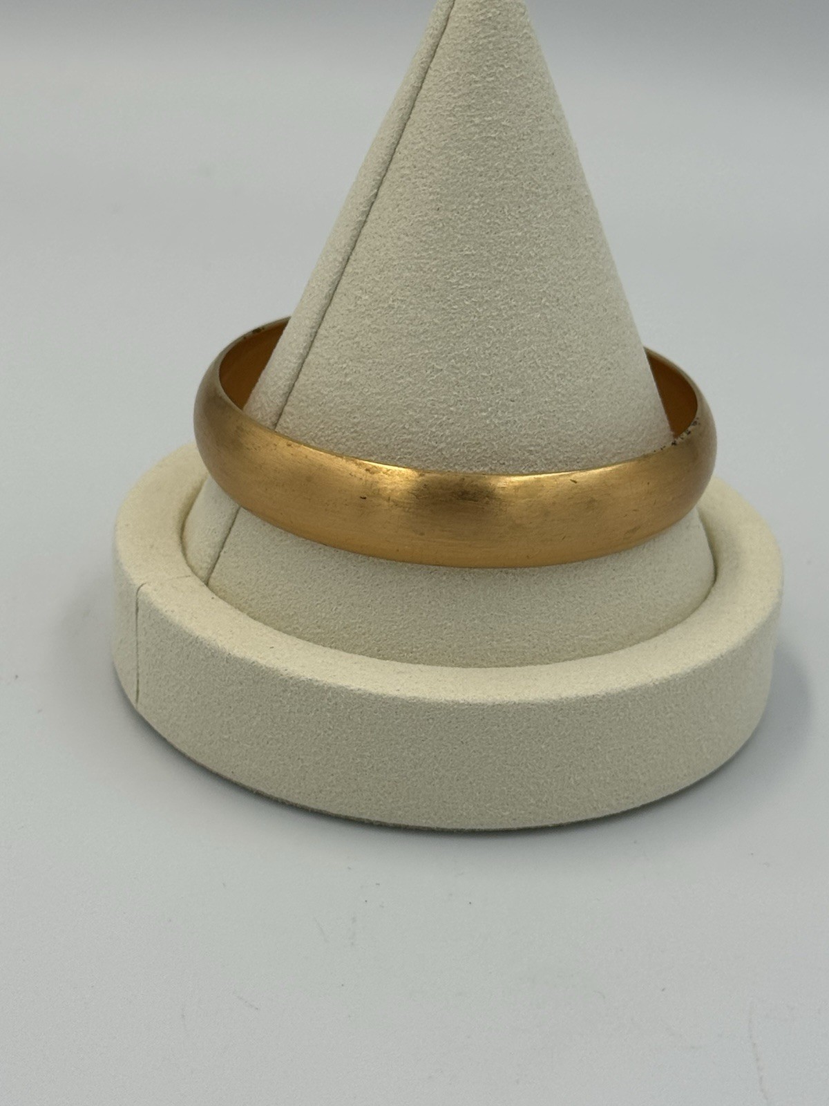 Vintage Gold Tone Bangle Set Nugget Twist Rope & Wide Satin Cuff