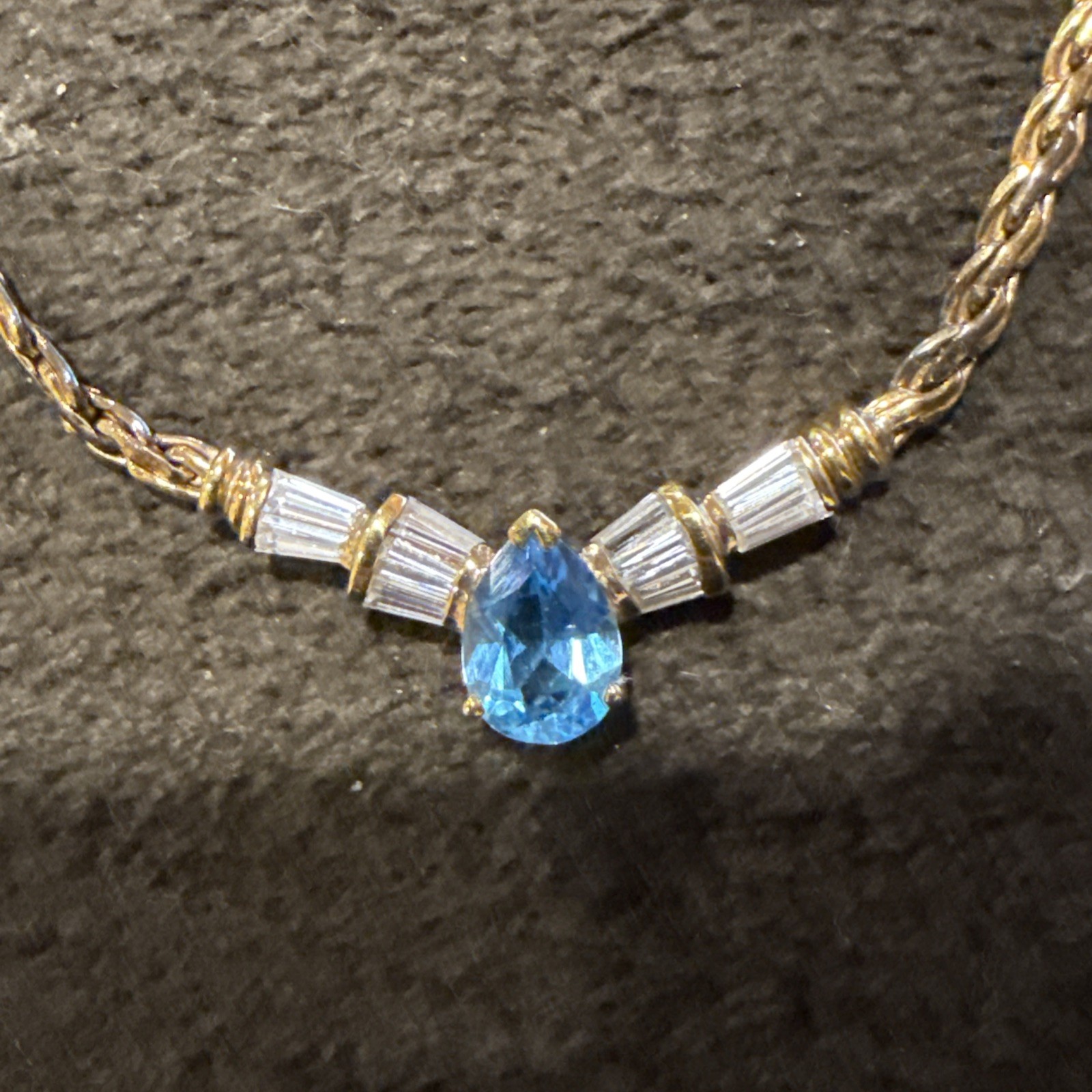 Vintage PAJ 925 necklace Yellow Gold plated (wearing off) 17”