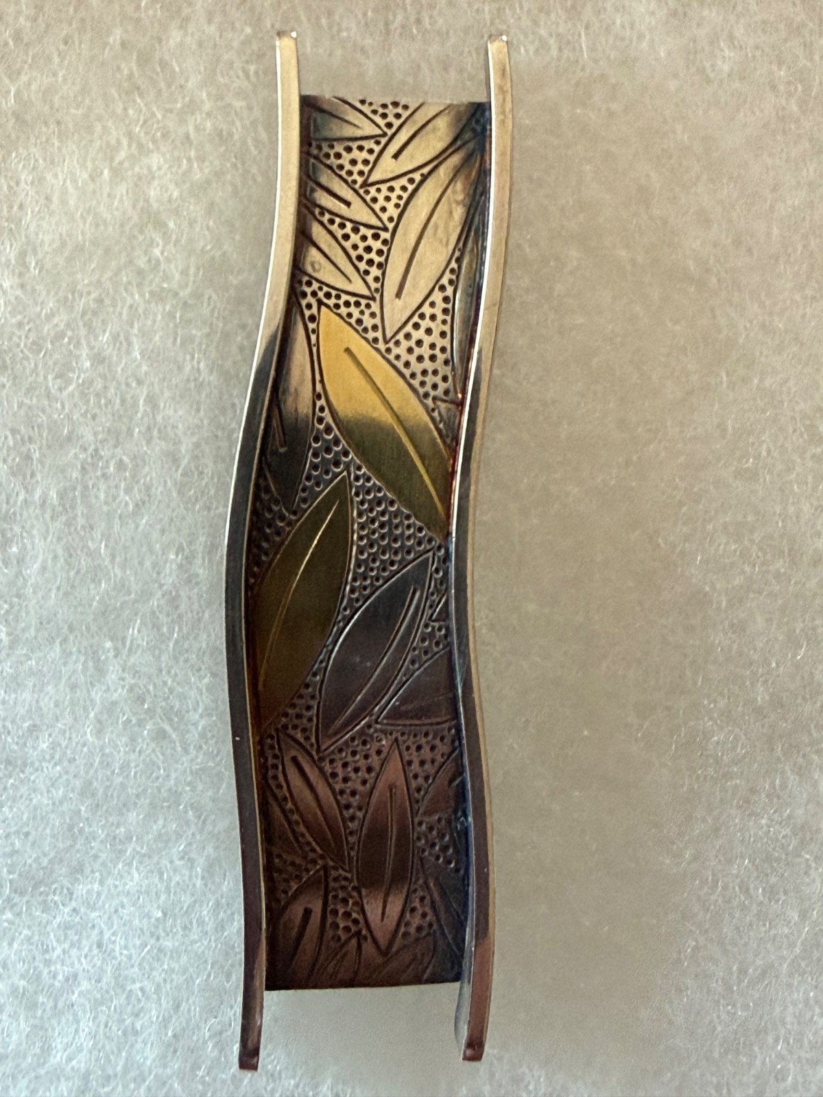 Vintage RM Studios Sterling Gold Artisan Pin