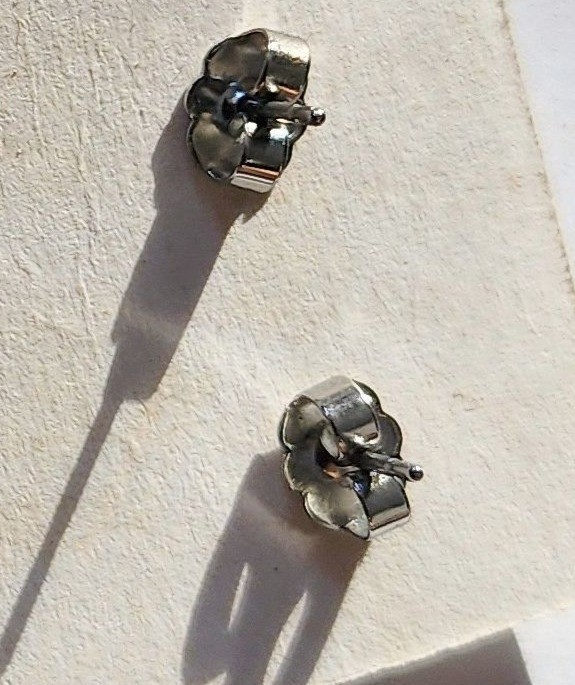 1987 Avon Watermelon Design Earrings Studs Acrylic & Metal Vtg Unused Stock