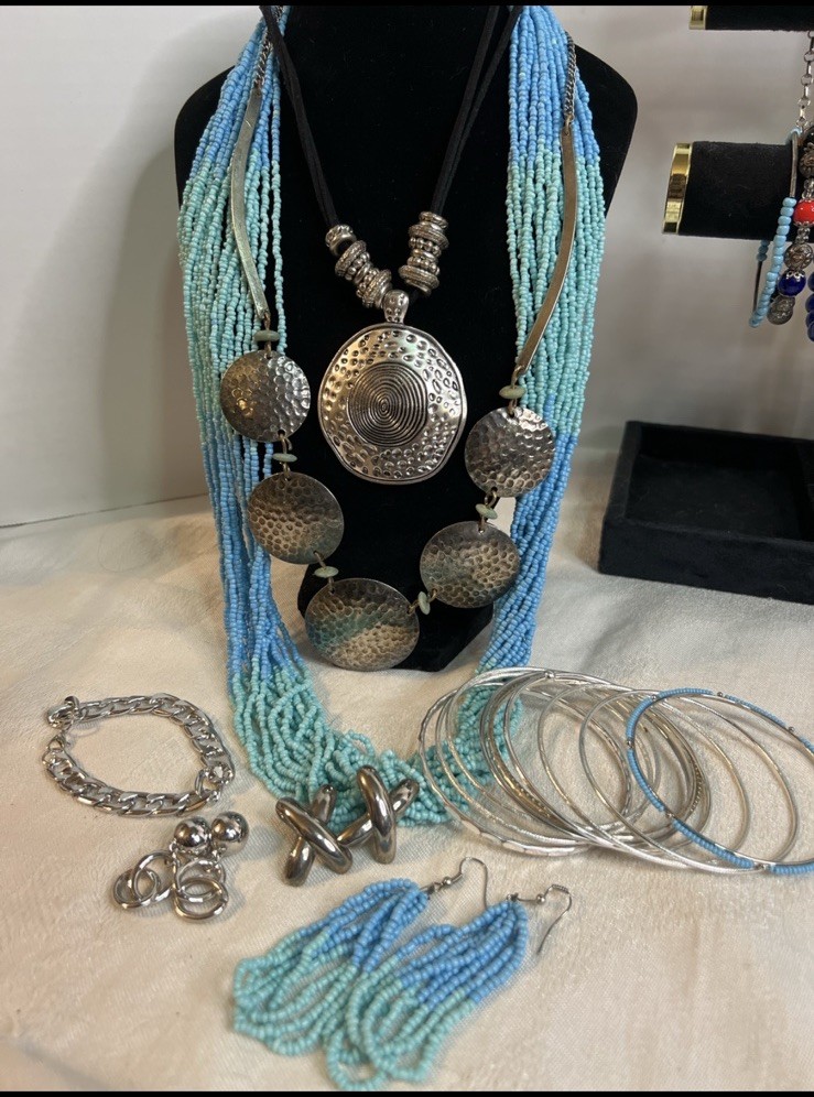 187 PC Boho Southwest Jewelry Lot Western Festival Artisan Statement Y2K