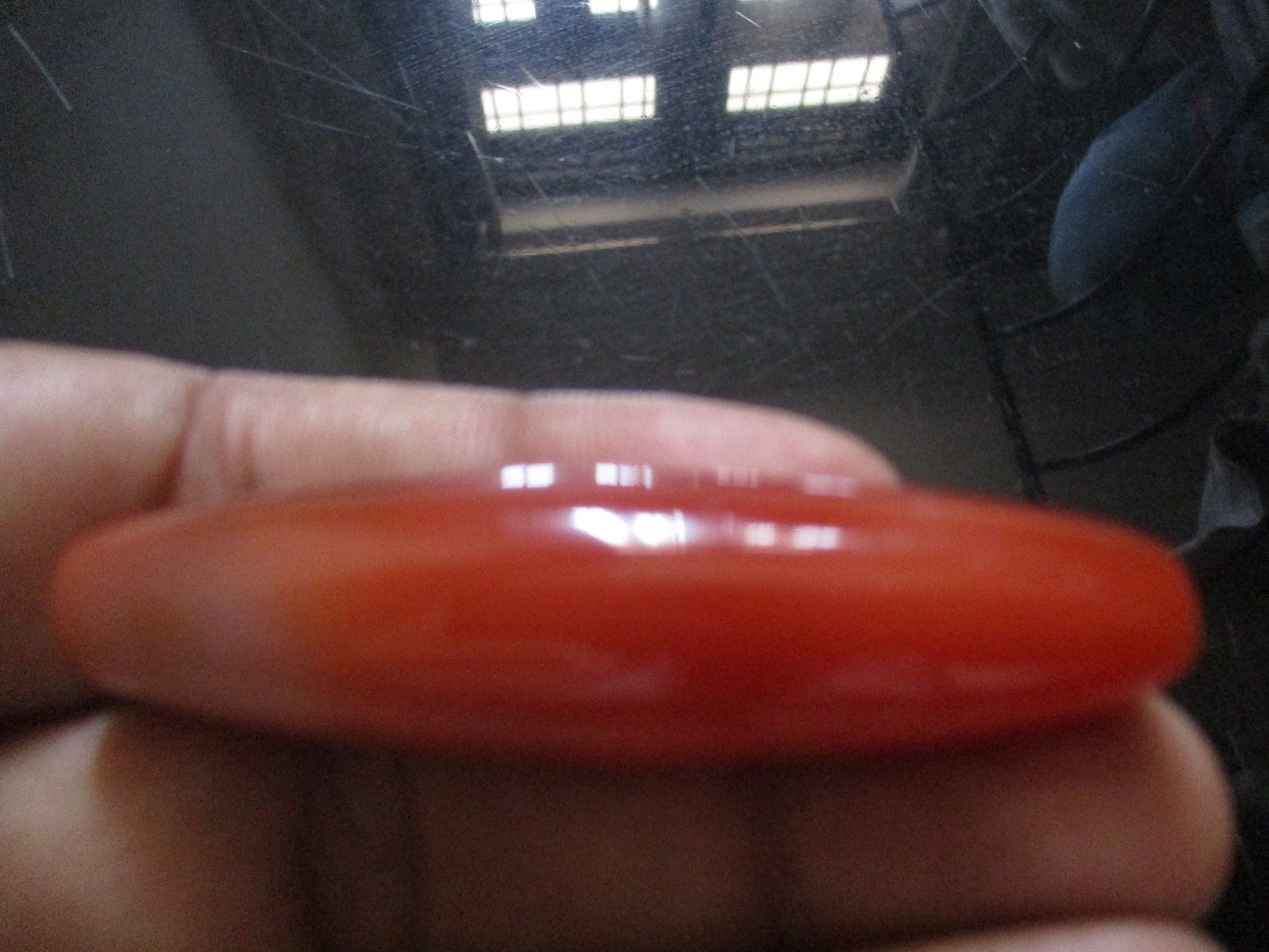 carnelian Elongated Bead Agate Antique 58 * 15 mm, 18.56 Gms