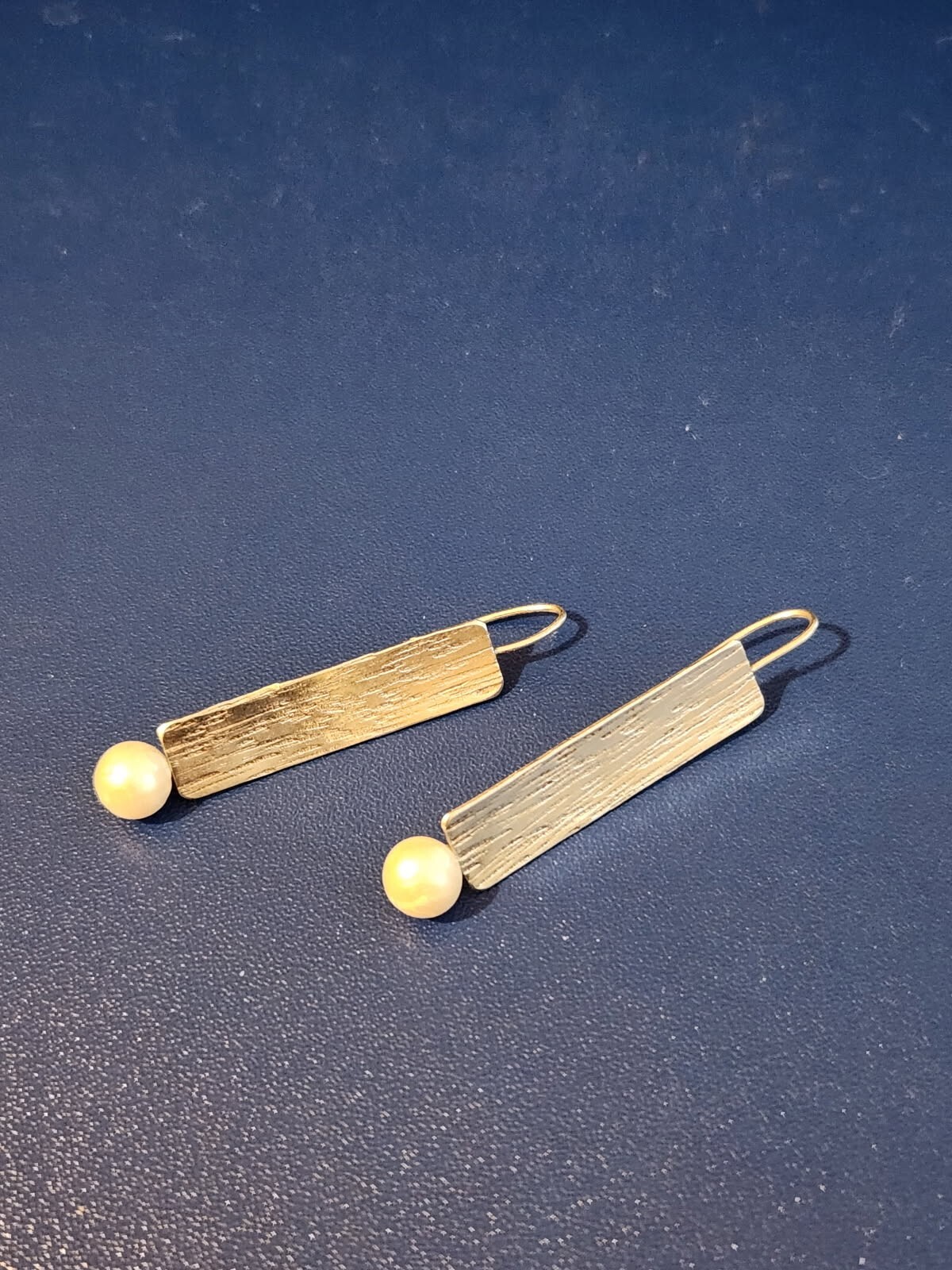 Sterling Silver Pearl Dangle Earrings