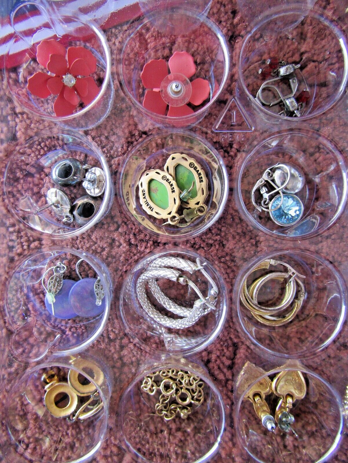 Large set of earrings clean & bright