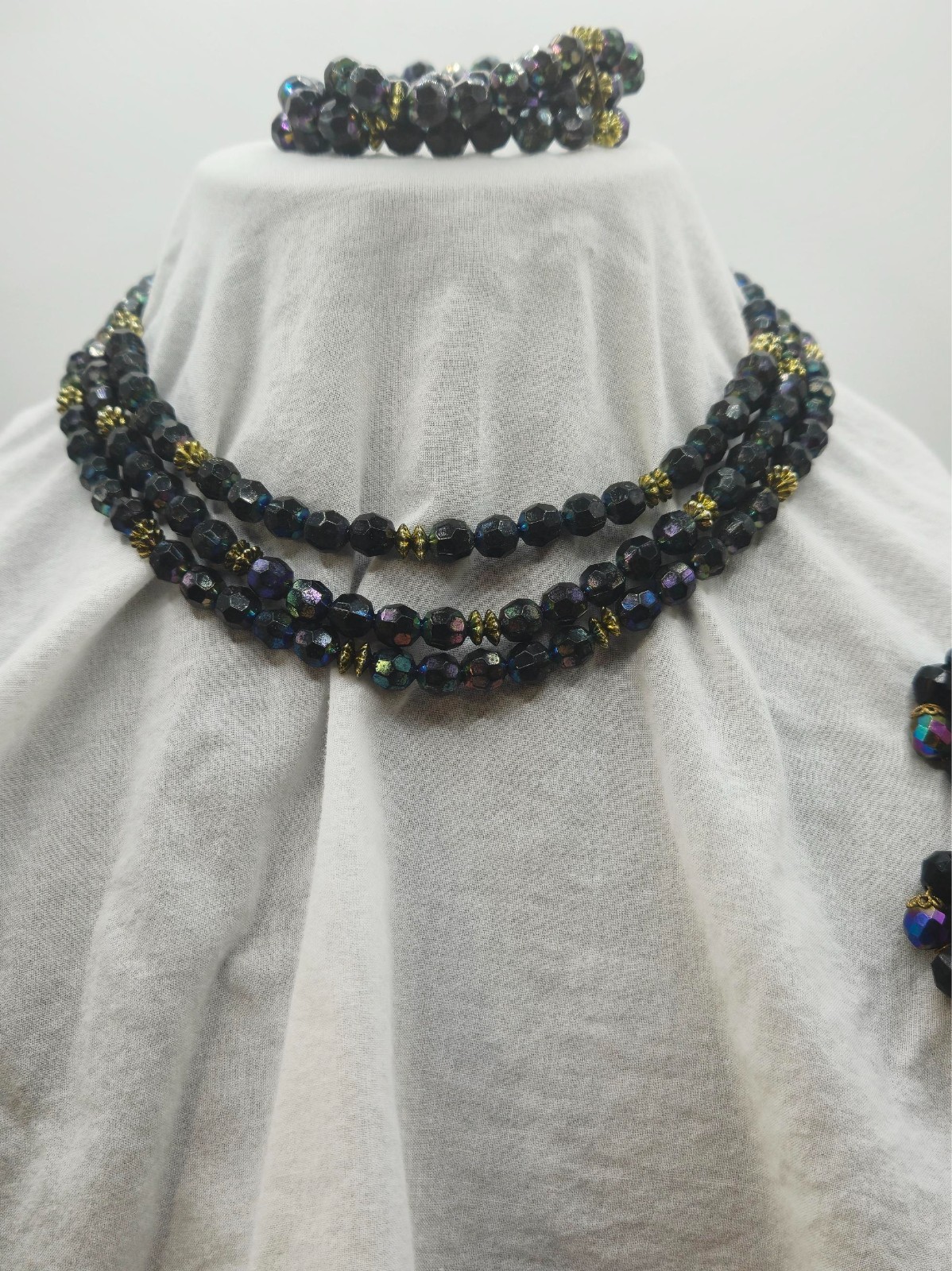 Vtg AB – West Germany Earrings & Matching Necklace/Bracelet READ DESCRIPTION