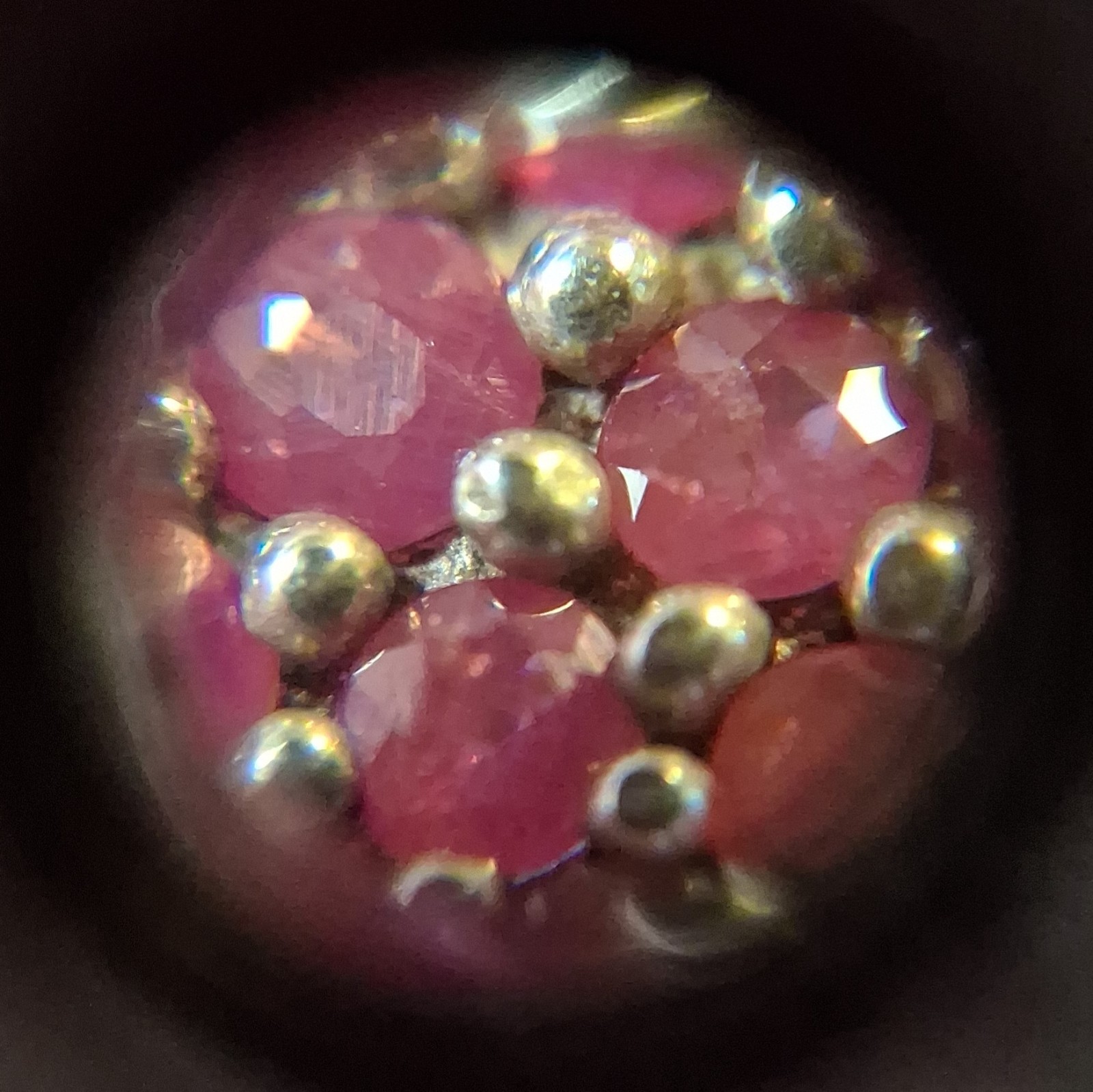Vintage 1990s Sterling Pave Ruby Heart Slide Pendant Avon See Pics/Description