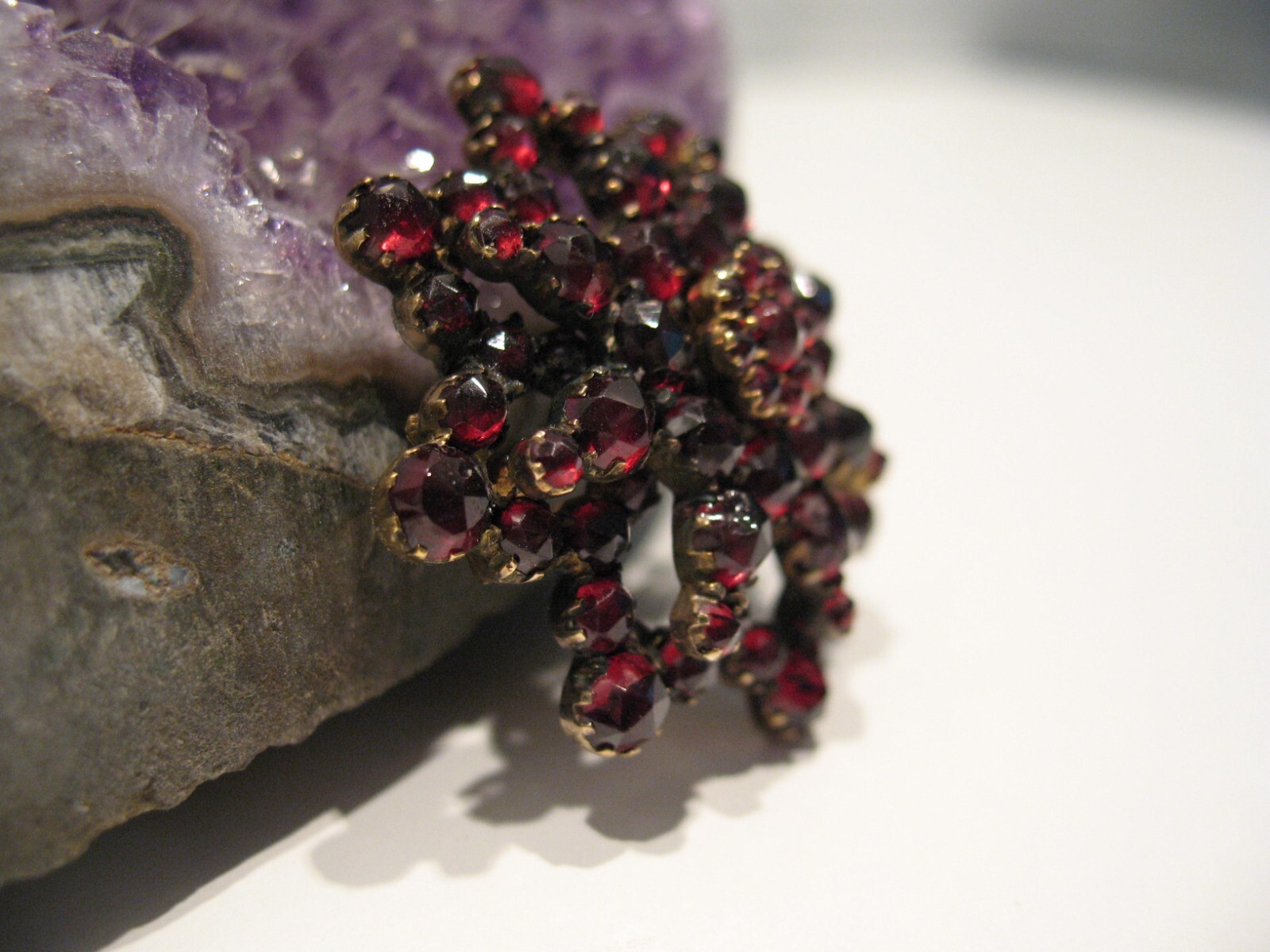 Victorian 1890’s Garnet Star Pin/Brooch