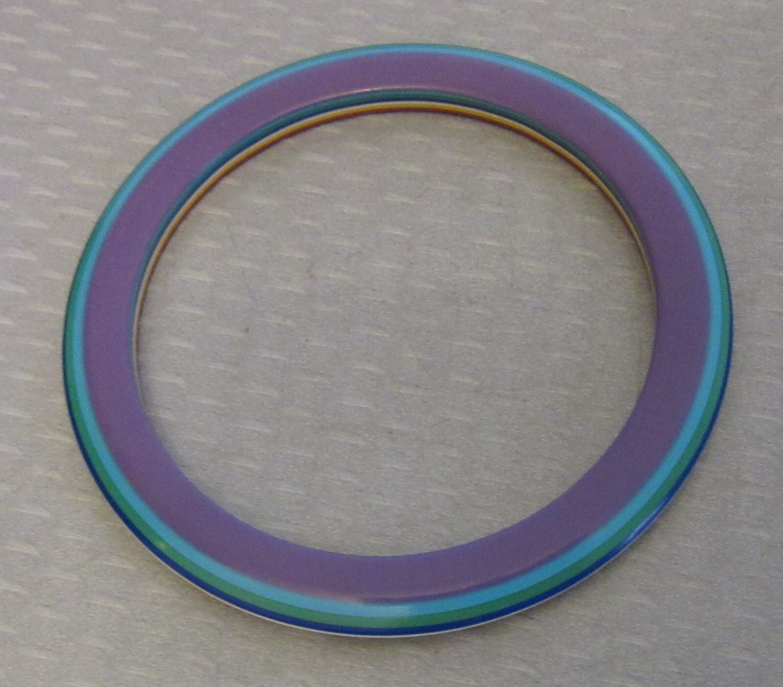 Vintage Multicolor Layered Laminated Bangle cellulose acetate plastic 6.5″ small