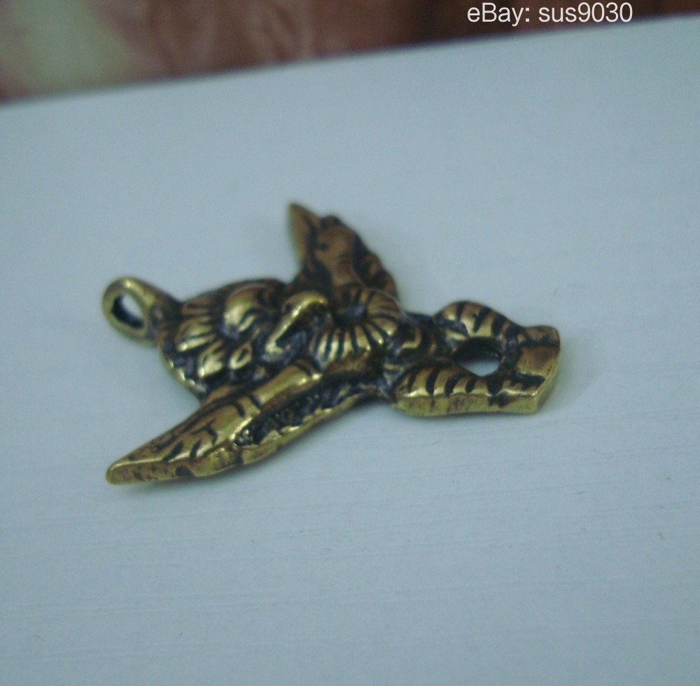 Solid Brass Roc Ancient Bird Figurine Pendant Statue
