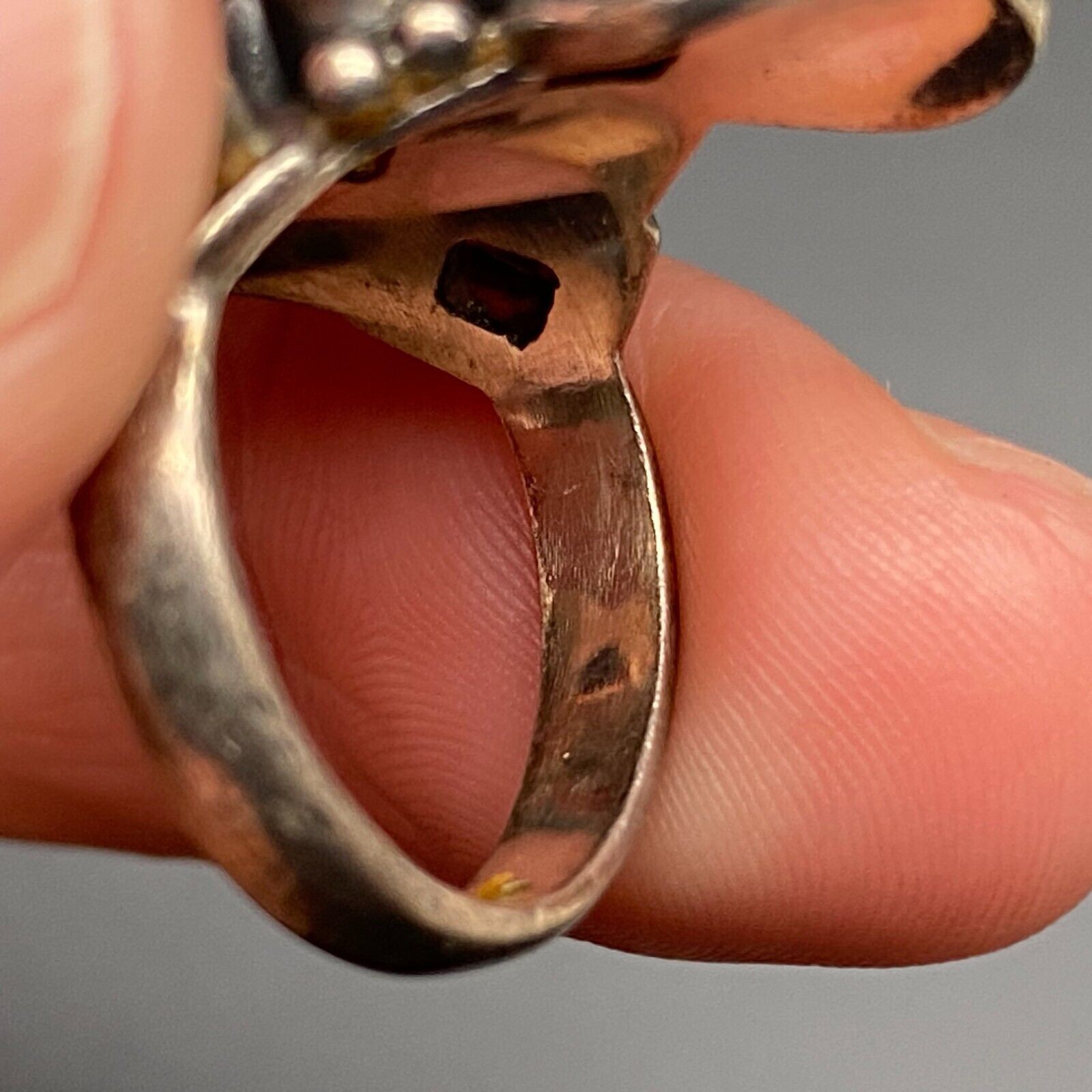 Vintage Multiple Stones Sterling Silver Ring Size 6