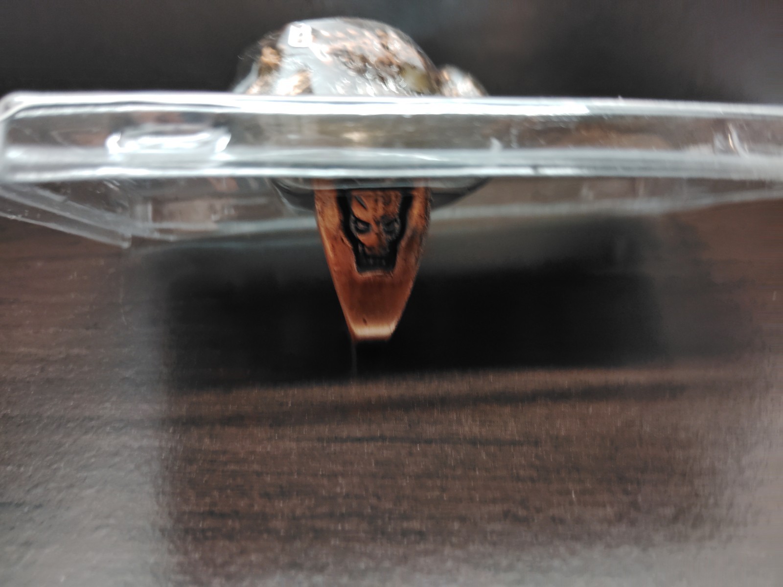 Dragon Ring Detailed Zinc Alloy Metal Eyes Light-Up – Unisex Size S (Approx. 8)