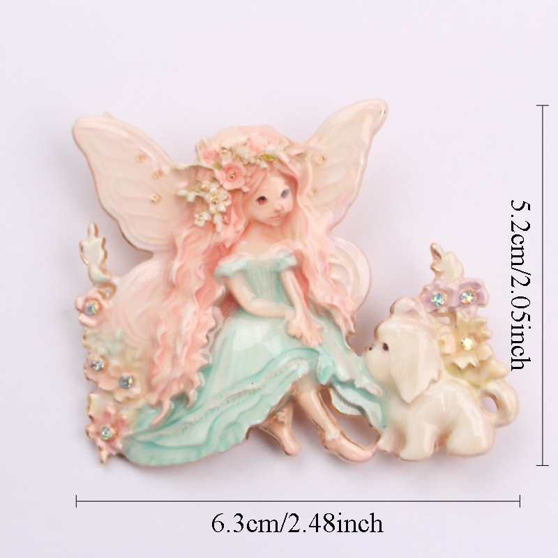 Artistic Fantasy-Themed Fairy Brooch: Exquisite Jewelry Accessory, Ideal Present