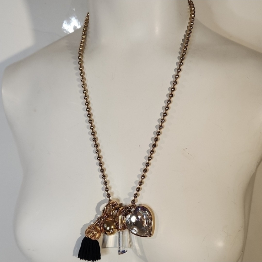 AGATHA PARIS Necklace 4 Charms | Swarovski Crystal Necklace