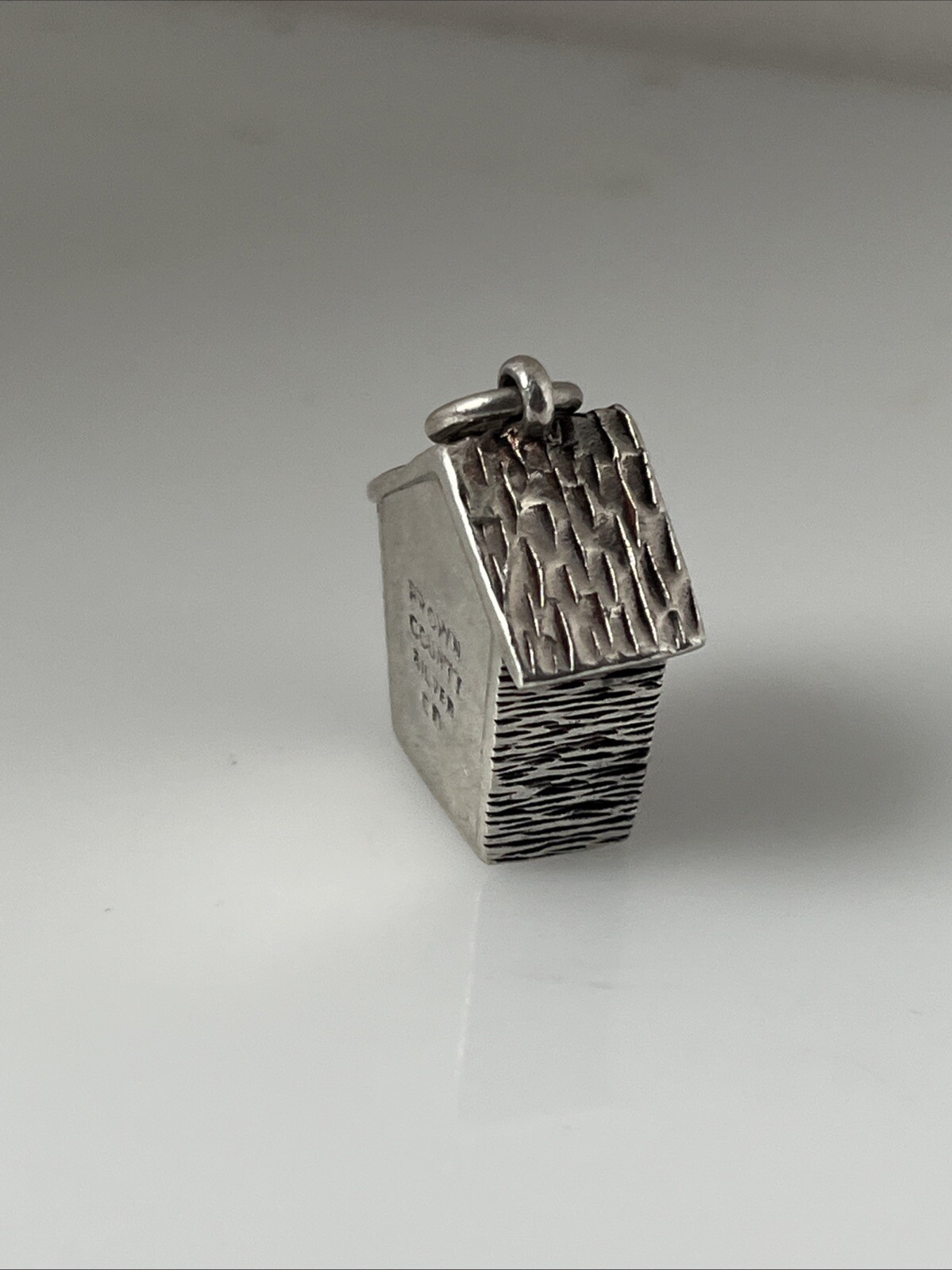 Estate Sterling Silver Brown County Silver Co. Birdhouse Pendant/Charm 7c