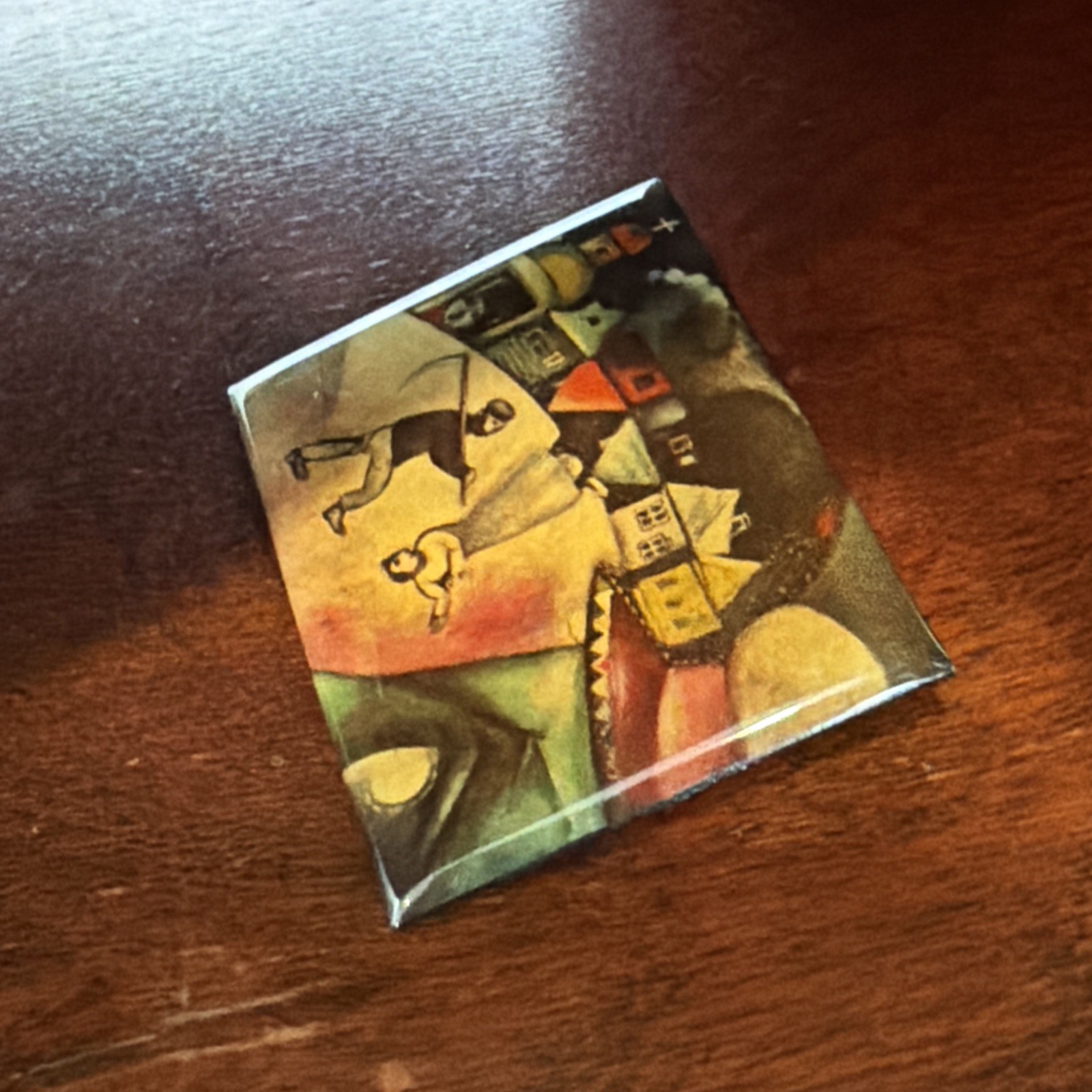 Marc Chagall💥Reproduction/Vintage Brooch/Pin “I and the Village” (1911)~Signed