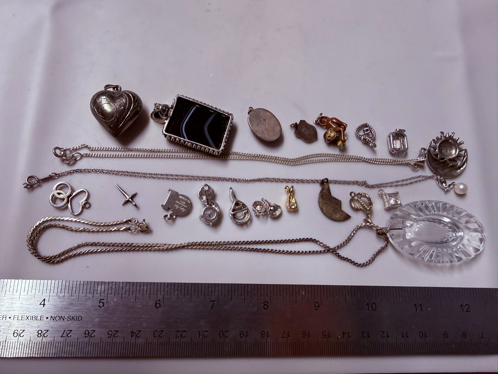 Collection Lot Amazing Vintage and Modern Sterling Silver Pendants #Decor – W8