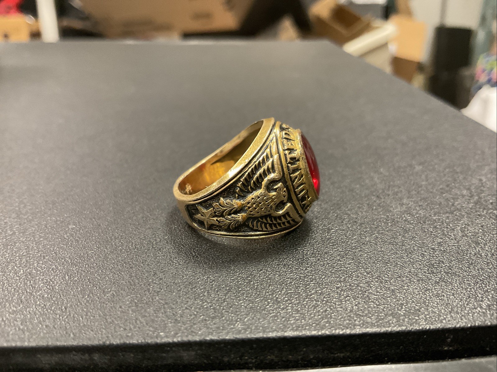 Vintage Gold Filled United States Army Ring 10k Gold Filled “Best Craft” Size