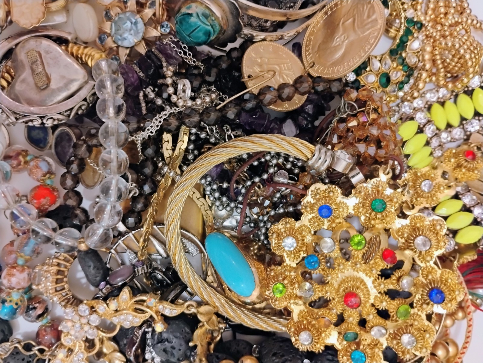 3 Lbs Pound Unsorted Bundle Lot Box Vintage NWT Junk Wearable Resale Tangled In