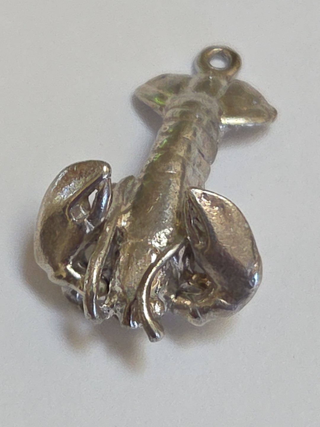 Sterling Silver ~ Lobster 3D Charm ~ CLAWS MOVE! ~ VINTAGE